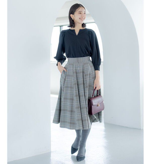 組曲「T/Rツイルストレッチ フレアスカート」|スカート|