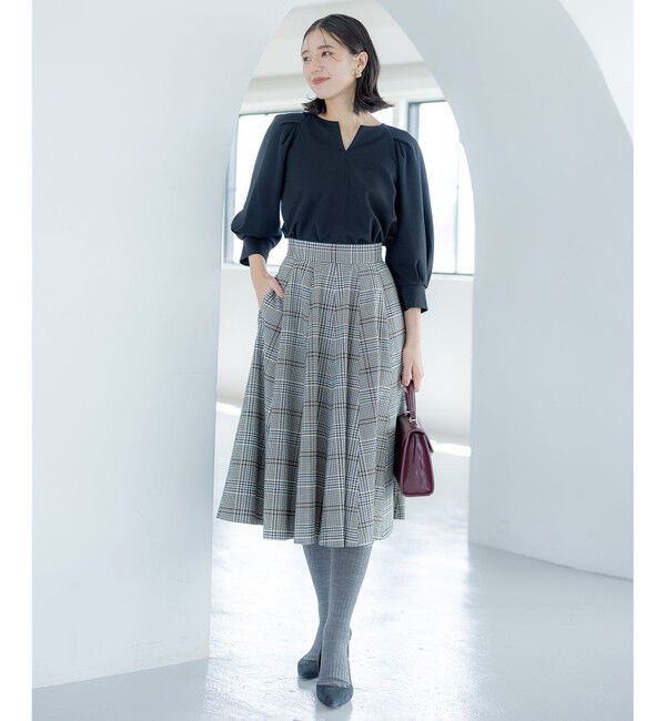 組曲「T/Rツイルストレッチ フレアスカート」|スカート|