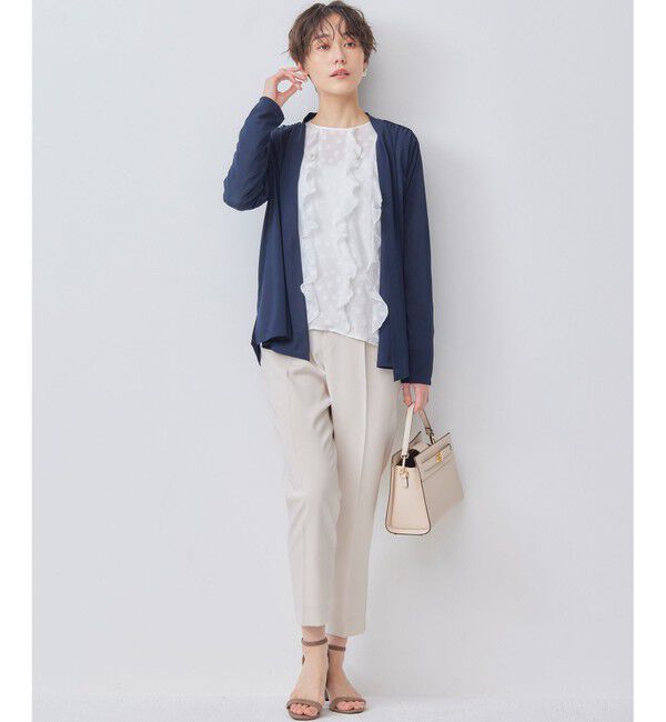 組曲「【冷房対策】パウダリージョーゼットカーディガン」|カーディガン|