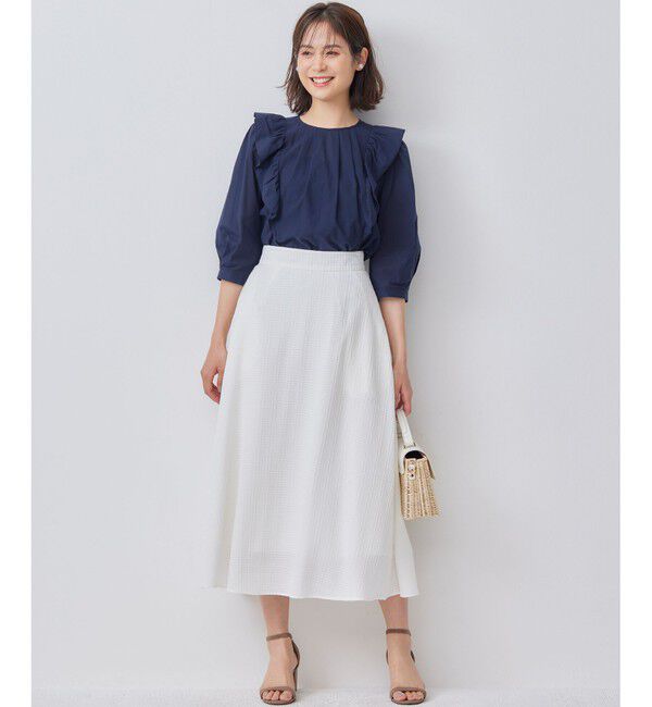 組曲「ステッチストライプドビー フレアスカート」|スカート|