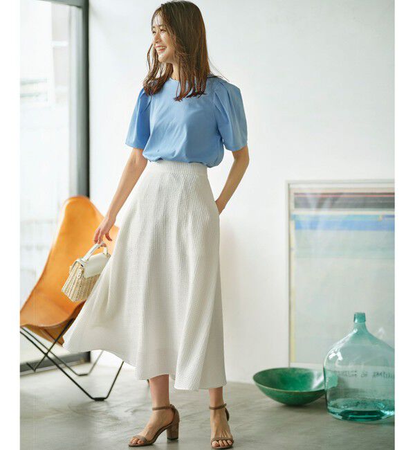 組曲「ステッチストライプドビー フレアスカート」|スカート|