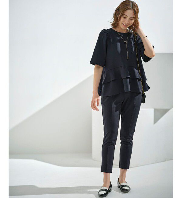 組曲「【吸湿冷感】スタイルアップジャージー パンツ」|その他|