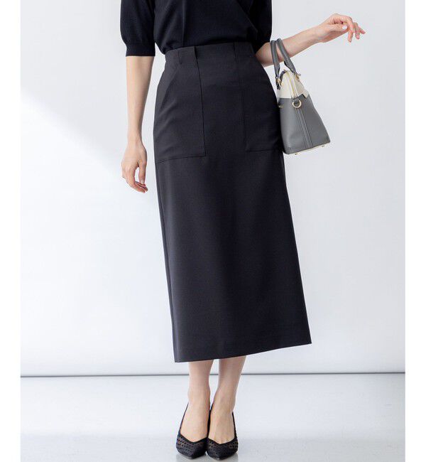 組曲「【WEB限定】オシャクロスタイト スカート」|スカート|ブラック系