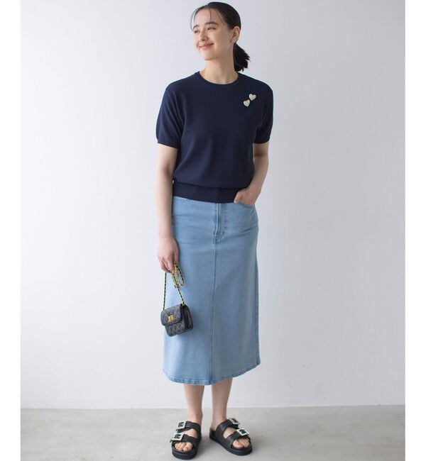 組曲「ミッドデニムタイト スカート」|スカート|
