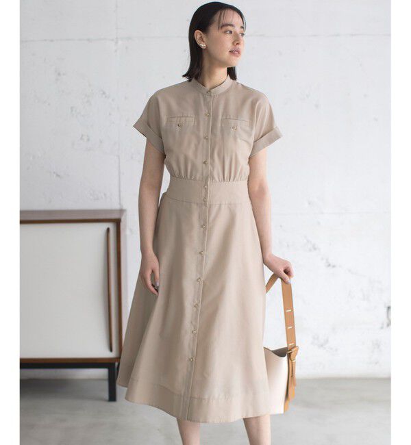 組曲「【WEB限定】シアーボイルワンピース」|ワンピース|ベージュ系