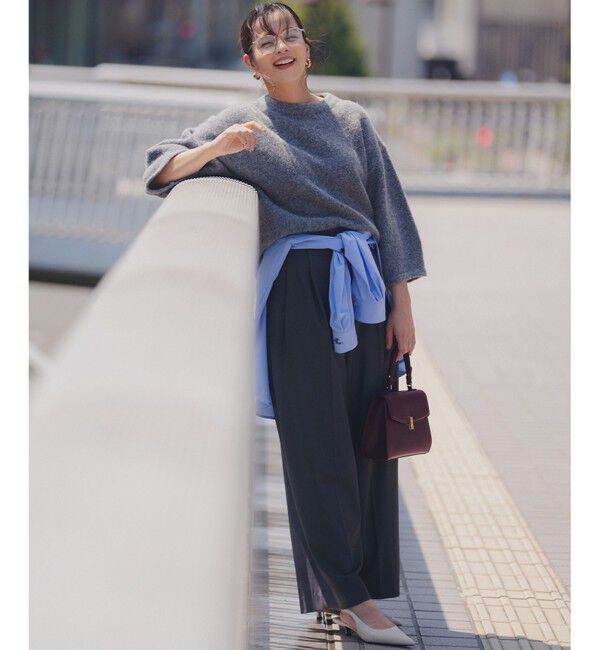 組曲「ハーフスリーブミルド ニットプルオーバー」|ニット・セーター|