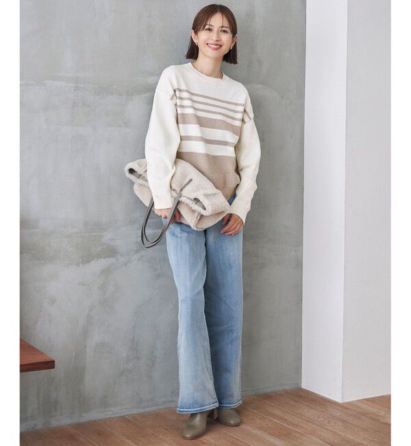 自由区「【洗える】ウスカルデニム ワイドパンツ」|デニム|