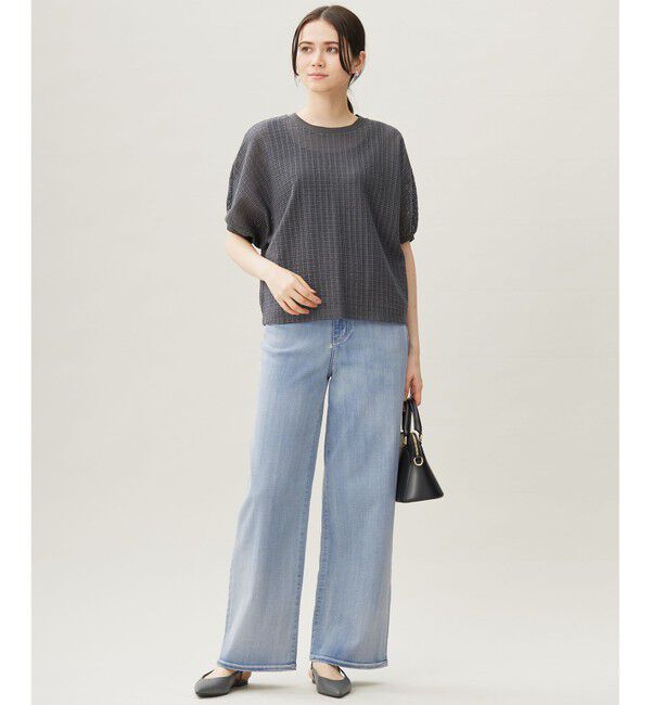 自由区「【洗える】ウスカルデニム ワイドパンツ」|デニム|