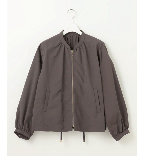 自由区「【撥水加工・UVケア・洗える】ライトグログラン ブルゾン」|ブルゾン・スタジャン|
