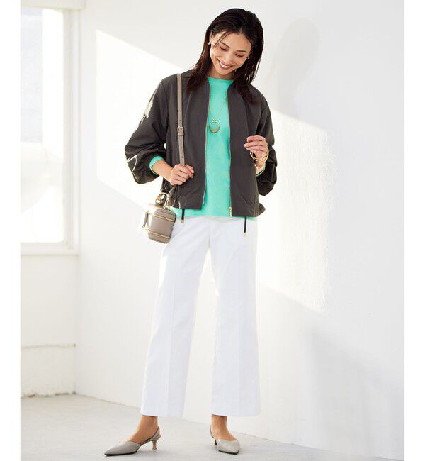 自由区「【撥水加工・UVケア・洗える】ライトグログラン ブルゾン」|ブルゾン・スタジャン|