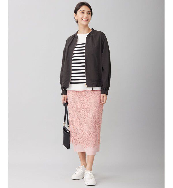 自由区「【撥水加工・UVケア・洗える】ライトグログラン ブルゾン」|ブルゾン・スタジャン|