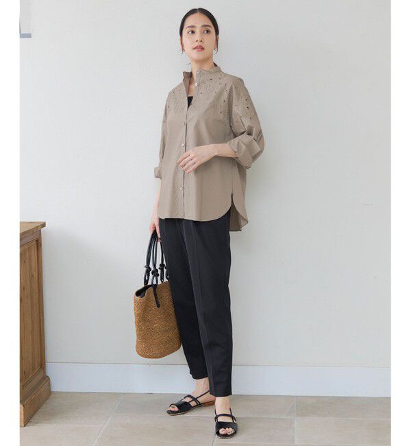 自由区「【新色追加・人気のため再入荷・ウエストゴム】ライトフィールジャージータックテーパード パンツ」|その他|