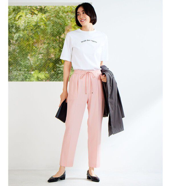 自由区「【新色追加・人気のため再入荷・ウエストゴム】ライトフィールジャージータックテーパード パンツ」|その他|