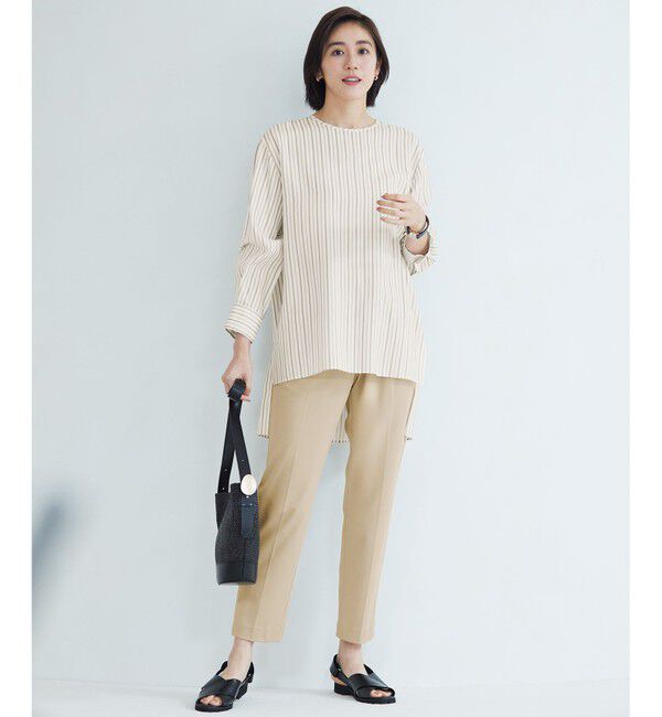 自由区「【新色追加・人気のため再入荷・ウエストゴム】ライトフィールジャージータックテーパード パンツ」|その他|