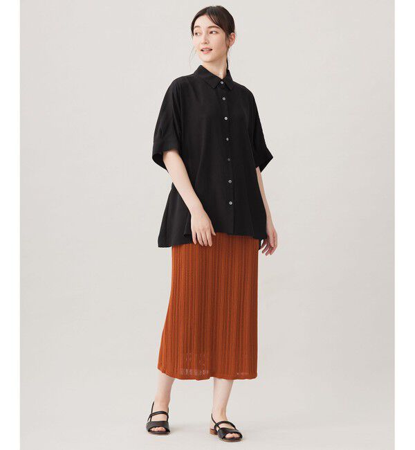 自由区「【カタログ掲載・定番人気・新色追加】リヨセルポプリン ブラウス」|シャツ・ブラウス|