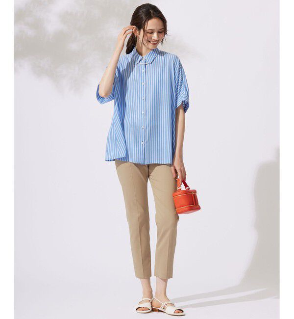 自由区「【カタログ掲載・定番人気・新色追加】リヨセルポプリン ブラウス」|シャツ・ブラウス|