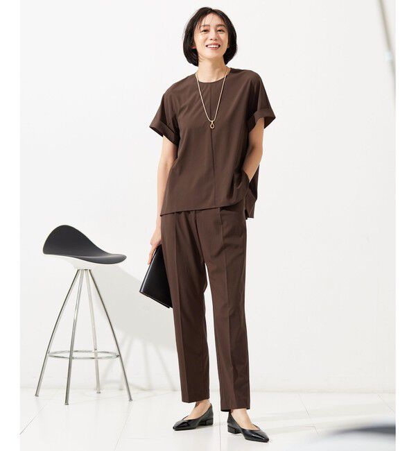 自由区「【カタログ掲載・セットアップ対応・接触冷感・UVケア・洗える】ファンクショナルクロス ブラウス」|シャツ・ブラウス|