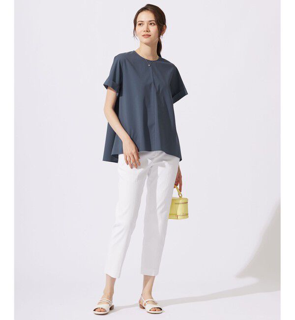 自由区「【カタログ掲載・セットアップ対応・接触冷感・UVケア・洗える】ファンクショナルクロス ブラウス」|シャツ・ブラウス|