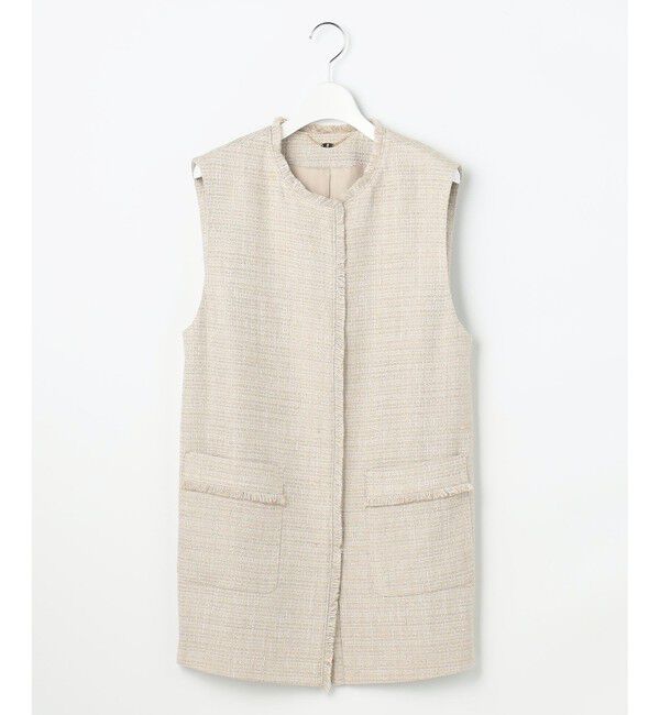 自由区「【カタログ掲載・セットアップ対応】ライトミックスツイード ジレ」|ベスト・ジレ|