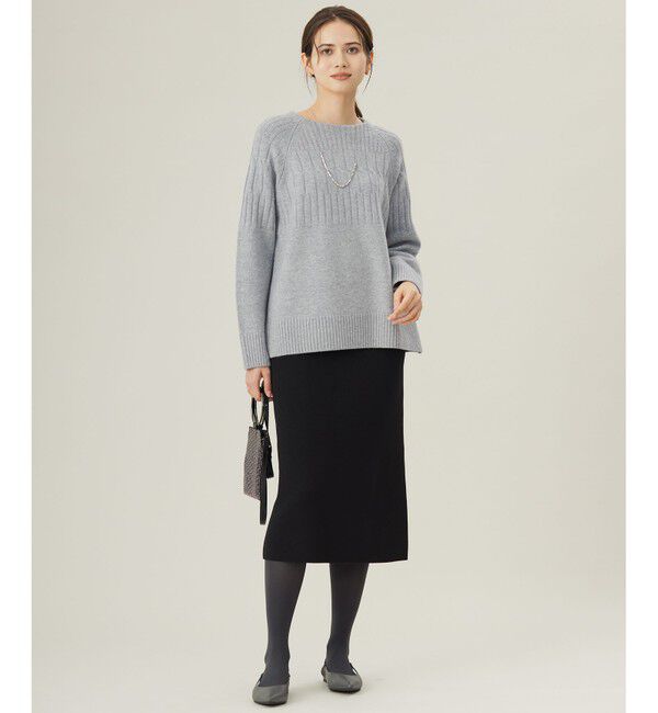 自由区「【カタログ掲載・セットアップ対応・洗える】スムージーニット スカート」|スカート|