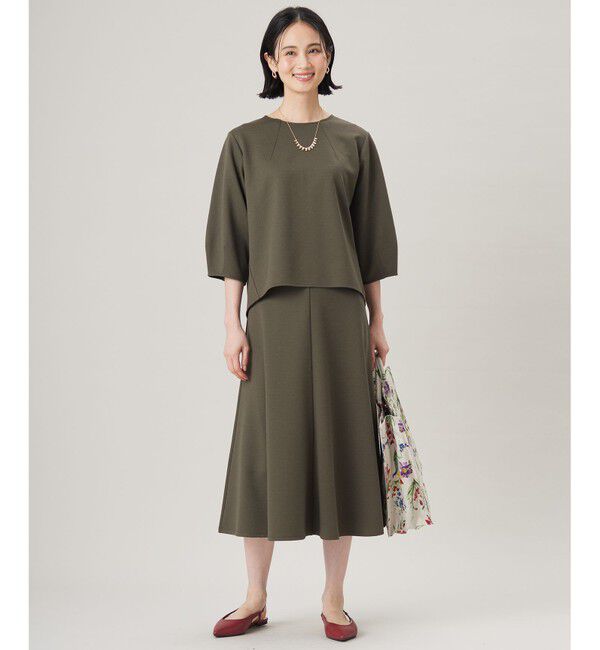 自由区「【セットアップ対応・洗える】ブークレダンボールフレア スカート」|スカート|