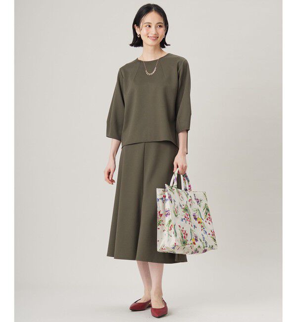 自由区「【セットアップ対応・洗える】ブークレダンボールフレア スカート」|スカート|