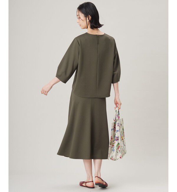 自由区「【セットアップ対応・洗える】ブークレダンボールフレア スカート」|スカート|