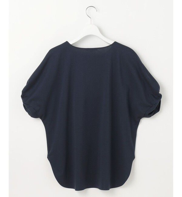 自由区「【接触冷感・UVカット・吸水速乾・抗菌防臭・洗える】ハイツイストポンチスリーブディティール カットソー」|Tシャツ・カットソー|