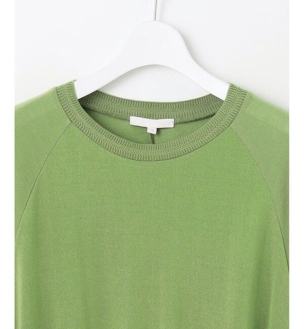 自由区「【接触冷感・UVケア・洗える】ドレーピーラグランスリーブ ニットソー」|Tシャツ・カットソー|