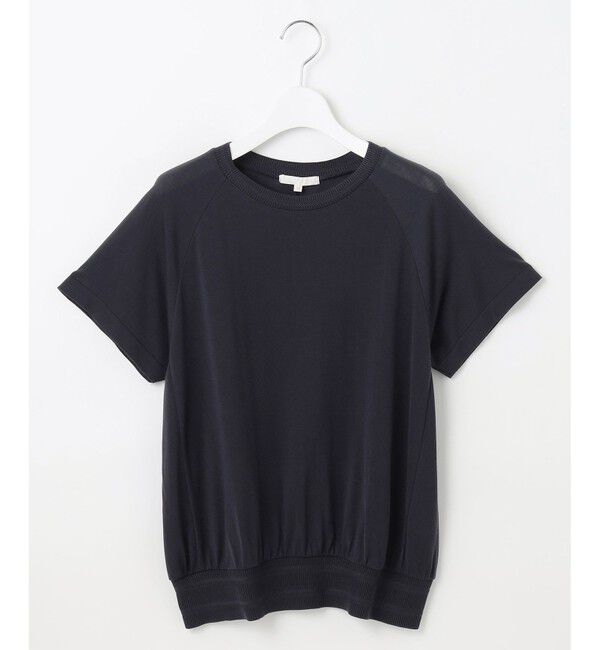 自由区「【接触冷感・UVケア・洗える】ドレーピーラグランスリーブ ニットソー」|Tシャツ・カットソー|