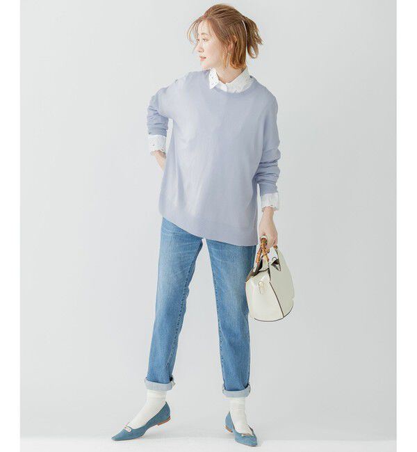 23区「【CLASSY.6月号掲載】23区DENIM ボーイフィット パンツ」|デニム|