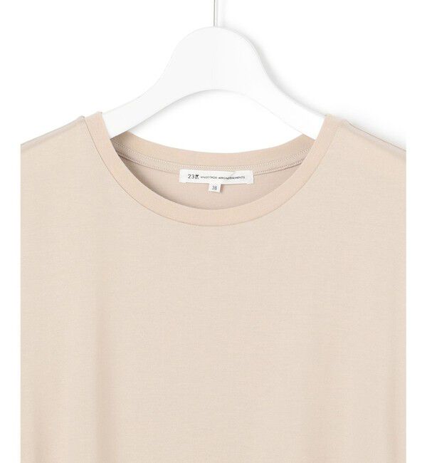 23区「【洗える】ALBINIジャージー Aライン Tシャツ」|Tシャツ・カットソー|