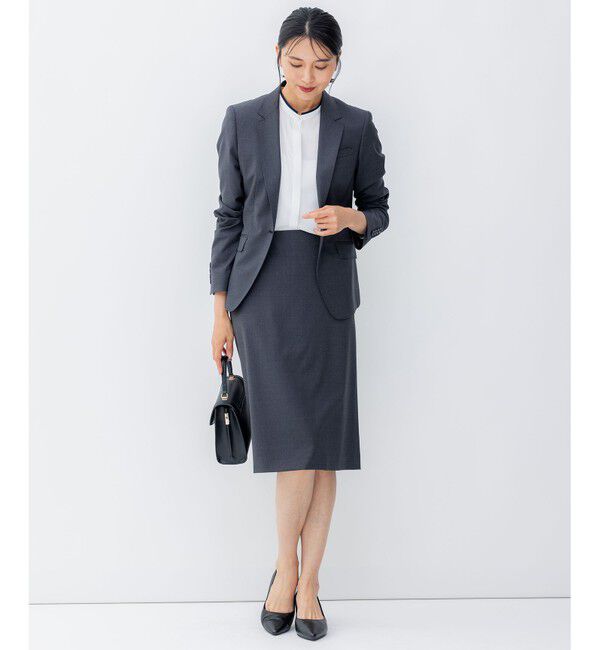 23区「ファインネスウール タイト スカート」|スカート|