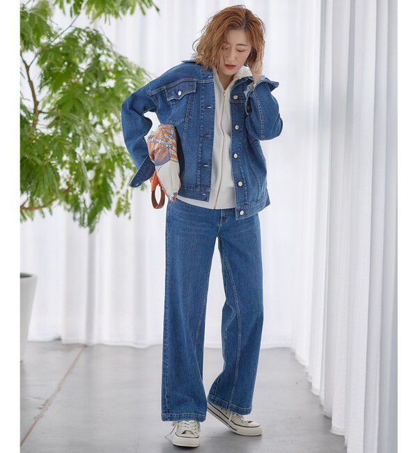 23区「【再入荷/RED CARD TOKYO&times;23区】オーバーサイズ デニム ジャケット」|デニムジャケット|