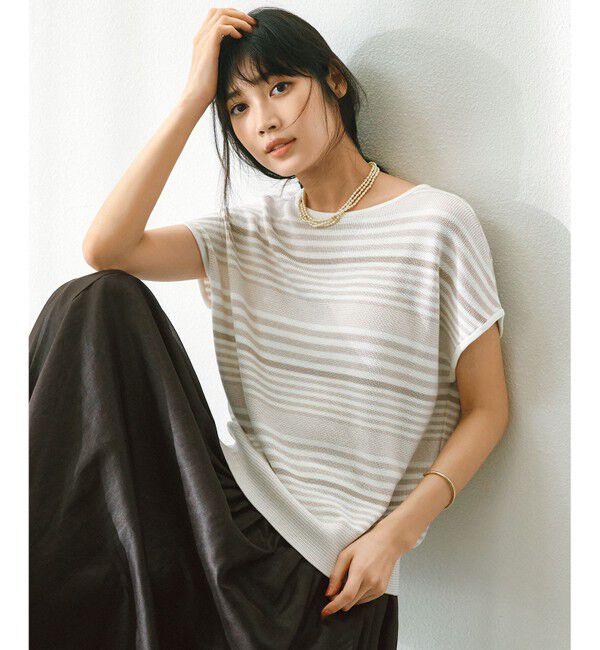 23区「【接触冷感/洗える】シアーフィルム フレアスカート」|スカート|