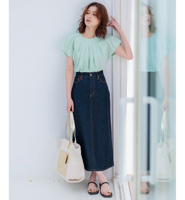 23区「【洗える】シャルマンエンブロイダリー Tブラウス」|シャツ・ブラウス|