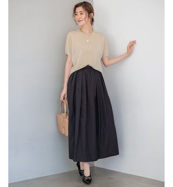 23区「【洗える】ナイロンコットンポプリン スカート」|スカート|