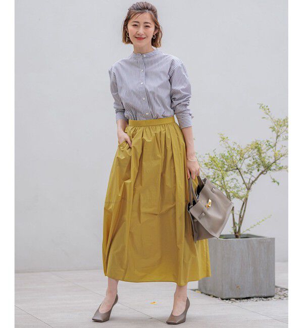 23区「【洗える】ナイロンコットンポプリン スカート」|スカート|