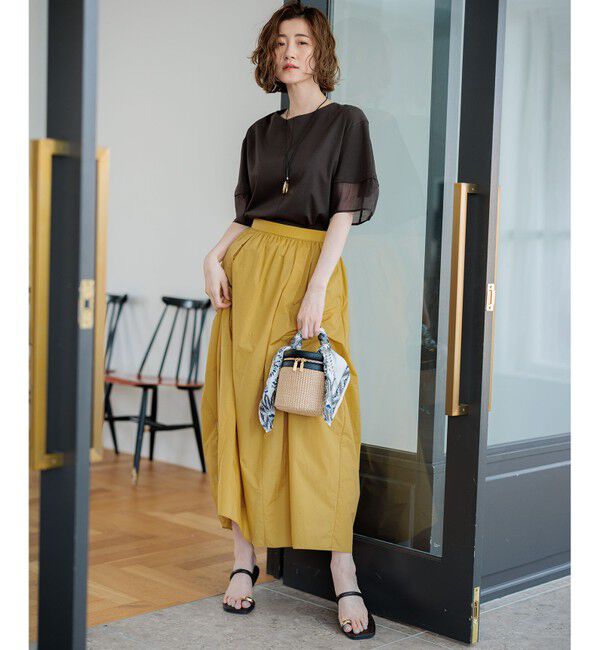 23区「【洗える】ナイロンコットンポプリン スカート」|スカート|