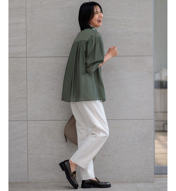 23区「【一部店舗限定】シアー リネン ミックス シャツ」|シャツ・ブラウス|