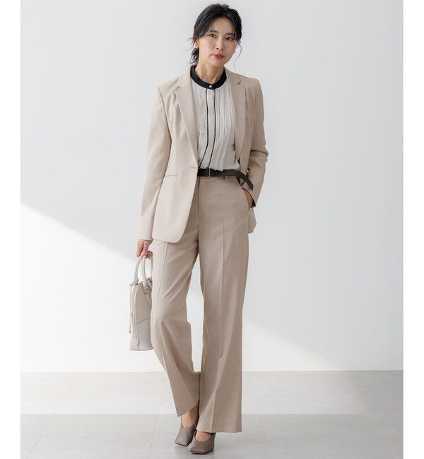 23区「【セットアップ対応/防シワ性/洗える】アイアスマットストレッチ テーラード ジャケット」|テーラードジャケット|