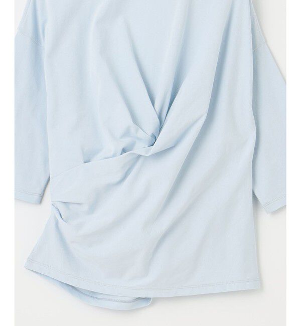 23区「【SLOW/一部店舗限定】MVSコットン カシュクール 5分丈 Tシャツ」|Tシャツ・カットソー|