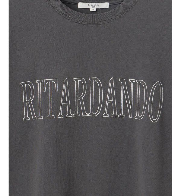 23区「【SLOW/一部店舗限定】MVSコットン フレア袖 ロゴTシャツ」|Tシャツ・カットソー|