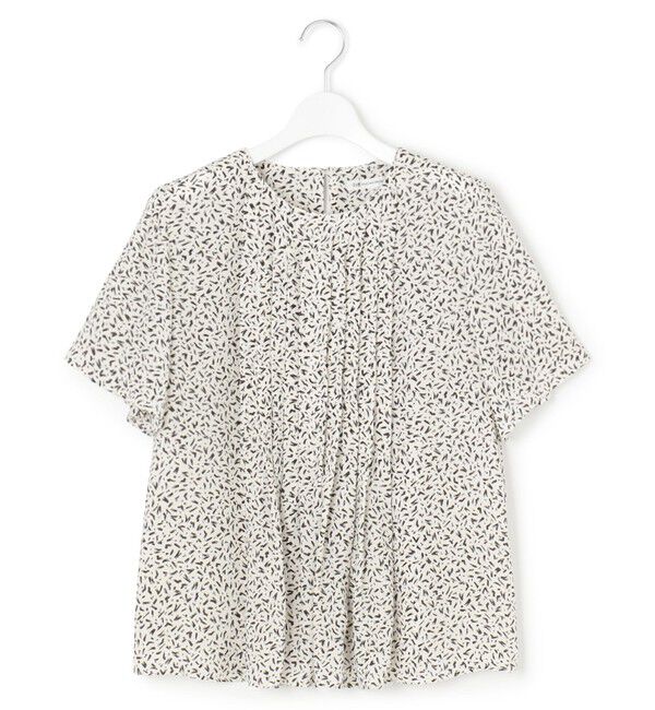 23区「【接触冷感/吸水速乾】ペインティングプリント ブラウス」|シャツ・ブラウス|