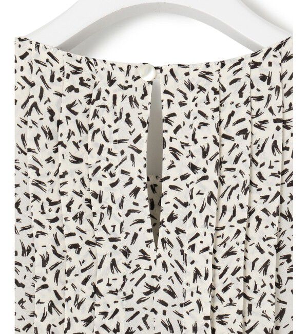 23区「【接触冷感/吸水速乾】ペインティングプリント ブラウス」|シャツ・ブラウス|