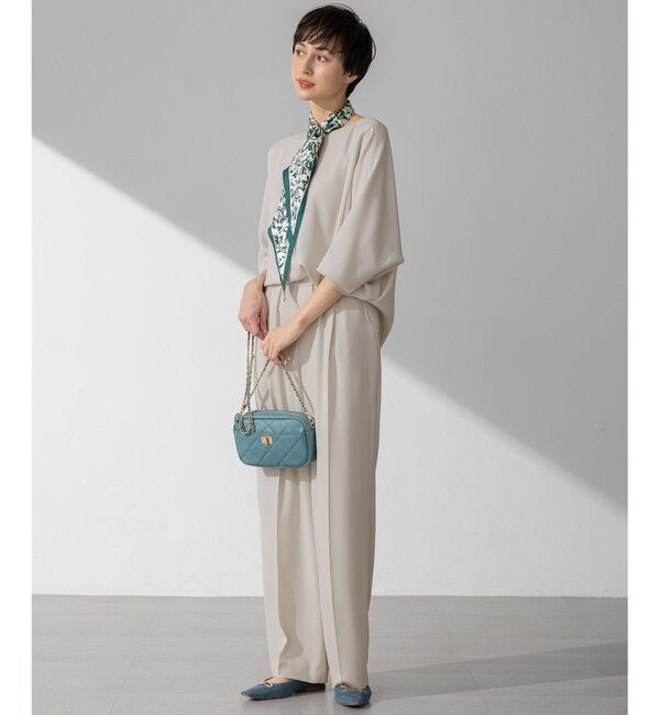 23区「【接触冷感/UVカット/吸水速乾】ストレッチジョーゼット ワイド パンツ」|その他|