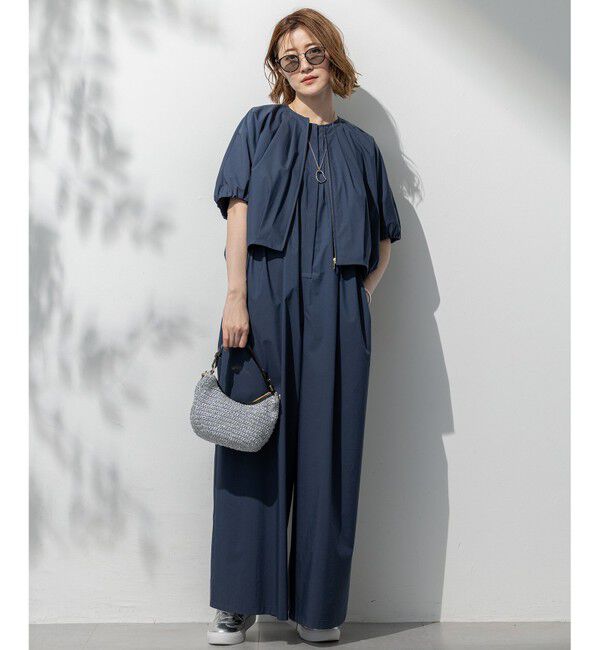 23区「【撥水性/接触冷感】ストレッチライトタイプライター コンパクトブルゾン」|ブルゾン・スタジャン|