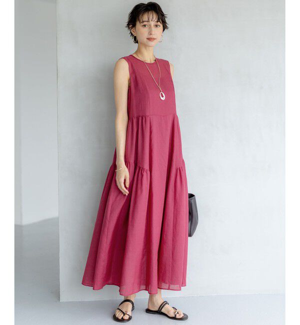 23区「【一部店舗限定/接触冷感/洗える】ラミータンブラー ノースリーブ ワンピース」|ワンピース|