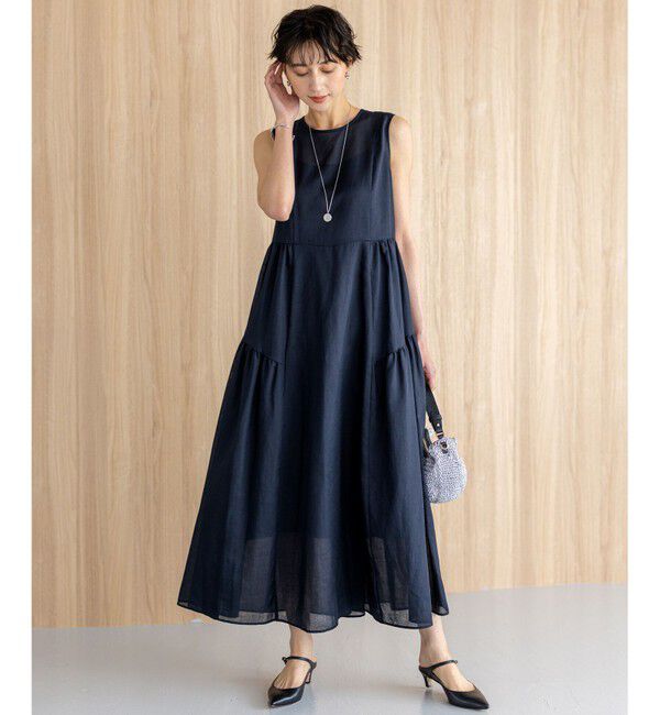 23区「【一部店舗限定/接触冷感/洗える】ラミータンブラー ノースリーブ ワンピース」|ワンピース|