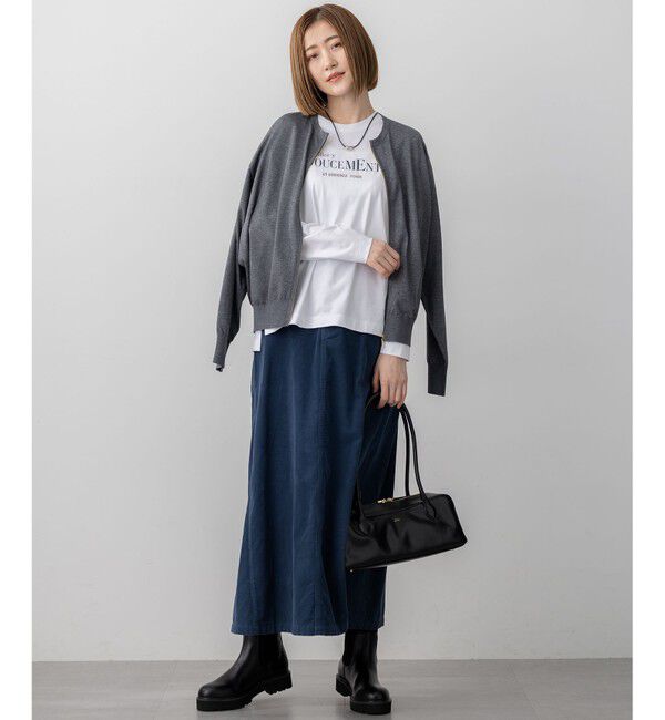 23区「【洗える】ロゴプリント コットン Tシャツ」|Tシャツ・カットソー|